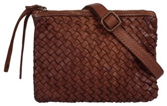 Samantha Look Umh&auml;ngetasche SAMANTHA LOOK, Damen, Gr. B/H/T: 21cm x 16cm x 2cm onesize, braun (cognac), Leder, vintage, Taschen Umh&auml;ngetasche, echt Leder, Made in I