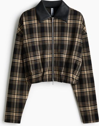 H&M Jacke mit Kragen - Schwarz