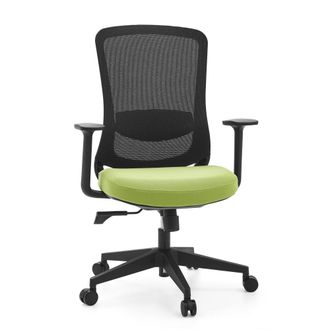 hjh OFFICE Silla home office tela / tejido de malla negro/verde