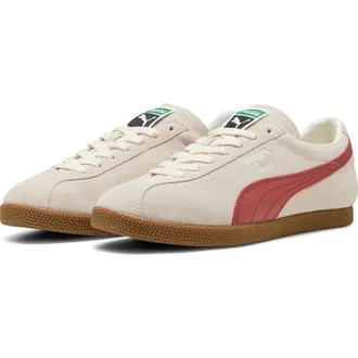 Puma Brasil Sneaker in Frosted Ivory/Exotic Red at Nordstrom, Size 7.5