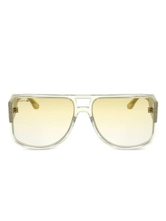 Lacoste square-frame sunglasses - Yellow