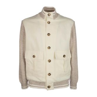 Paul & Shark Paul & Shark, Cardigans, male, Beige, Size: 2XL Buttoned Cardigan