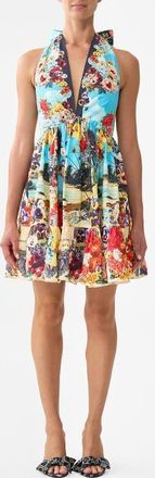 Camilla Ruffle Hem Halter Short Dress Bathing Bombshell at Nordstrom, Size X-Large Au