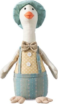 Glitzhome Easter Fabric Boy Duck Figurine in Blue at Nordstrom, Size Medium