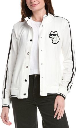 Karl Lagerfeld Karl Lagerfeld Choupette Zip-Up Knit Jacket