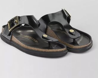 Birkenstock gizeh droplet buckle flat cork sandals