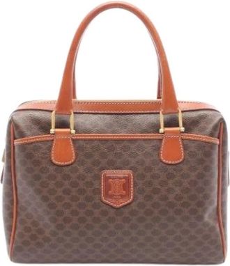 Celine Pre-owned Handbags, female, Brown, Size: ONE SIZE Pre-owned Canvas Handbag