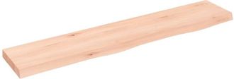 vidaXL Vidaxl - Estante de pared madera maciza de roble sin tratar 100x20x4 cm
