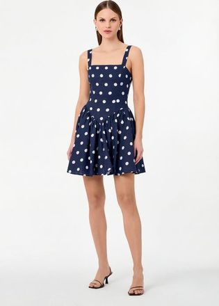 Nicholas VITTORIA DRESS in Navy Polka Dot at Nordstrom, Size 12