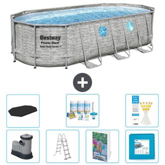 Bestway Piscina Bestway Power Steel Oval - 549x274x122 Cm - 8-piezas S536