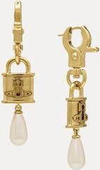 Vivienne Westwood Celestia Small Earrings Gold Pearls Women