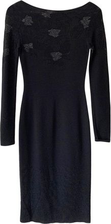 Azzaro Floral Woven Panelled Fitted Dress Size S