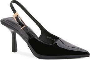 Berness Honey Pointed Toe Slingback Pump in Black at Nordstrom Rack, Size 8.5