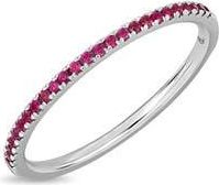 Bony Levy 18K Gold El Mar Ruby Stackable Ring in 18K White Gold at Nordstrom Rack, Size 6.5