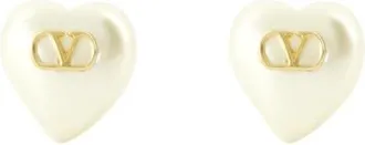 Valentino Garavani Earrings, female, Yellow, Size: ONE SIZE VLogo Signature Earrings