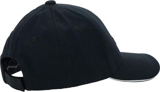 Emporio Armani Mens Baseball Cap Logo Patch Black Cotton Hat