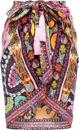 Camilla Patchwork Panorama wikkelrok - Roze