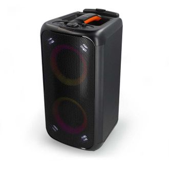 Nedis Altoparlante del partito Bluetooth Tempo massimo di riproduzione della batteria: 5 ore 240 W Con impugnatura Luci da festa Equalizzatore Arancia