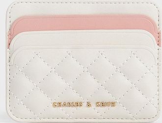 Charles & Keith Cleo Two-Tone Quilted Card Holder