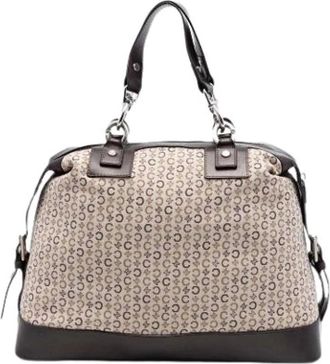 Celine Pre-owned Vintage Canvas Handbag - Dames - Vintage Handtas - Beige - ONE Size - Leer - Vintage