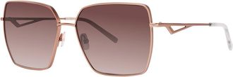 Vera Wang V622 Mauve Womens Sunglasses Purple Size 58