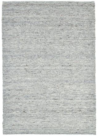 THEKO Alfombra tejida a mano de lana virgen - Gris natural 170x240 cm