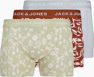 Jack & Jones Jack & Jones Mens Trunks 3 Pack - Desert Sage - Size: 37/36/32