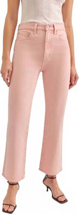Daze Soho Cropped Flare Jeans In Rosewater