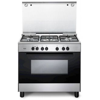 DeLonghi DeLonghi fmx 96 ed cucina Elettrico Gas Nero, Acciaio inox