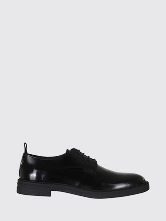 HUGO BOSS Calev Smooth Leather Derby Shoes with Tone-on-Tone Emed Logo