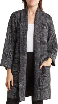 Love Token Bob Plaid Cardigan in Black Combo at Nordstrom Rack, Size X-Small