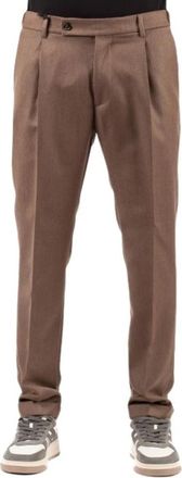 Berwich Xretro Broeken - Heren - Nette broeken - Bruin - 2XL - Wol - Broeken