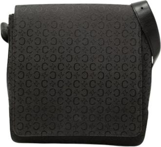 Celine Pre-owned Canvas Cross Body Bag - Dames - Vintage Schoudertas - Zwart - ONE Size - Leer - Vintage