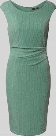 Vera Mont Knielanges Cocktailkleid mit Raffungen in Hellgruen, Größe 36