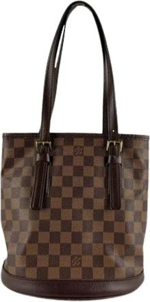 Louis Vuitton Pre-owned Bucket Bags, female, Brown, Size: ONE SIZE Pre-owned Bucket Bag