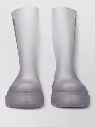 Off-white transparent ankle boots