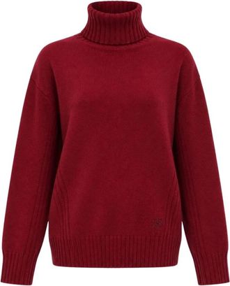 Liu Jo Wf 6219 Ms 009 Turtleneck - Dames - Coltruien - Rood - M - Wol - Truien & Vesten