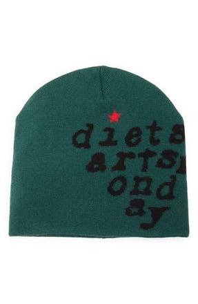 Diet Starts Monday Eye Exam Beanie in Green at Nordstrom Rack