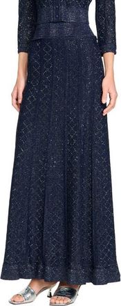 Sandro Rhinestone knit maxi skirt in Navy Blue at Nordstrom, Size 34 Eu