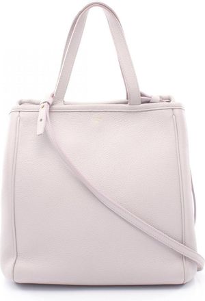 Celine Purple Leather Handbag Tote Bag (Pre-Owned)