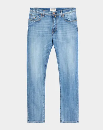 Jacob Cohen Men & apos;s Slim Stretch Faded Light-Wash Denim Jeans