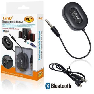Trade Shop Trade Shop - Ricevitore Musicale Bluetooth X81 Per Auto Speaker Aux Jack Vivavoce Wireless 3,5mm