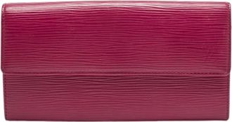 Louis Vuitton Pre-owned Wallets, female, Pink, Size: ONE SIZE Pre-owned Leather Wallet