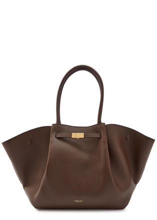 DeMellier The New York Crocodile-effect Leather Tote - Dark Brown - One Size