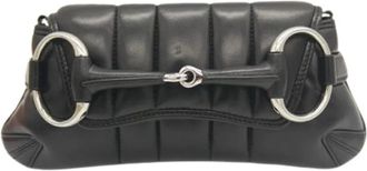 Gucci Pre-owned Vintage leren clutch - Dames - Vintage Clutch - Zwart - ONE Size - Leer - Vintage