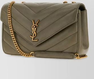 Saint Laurent loulou medium leather clutch bag