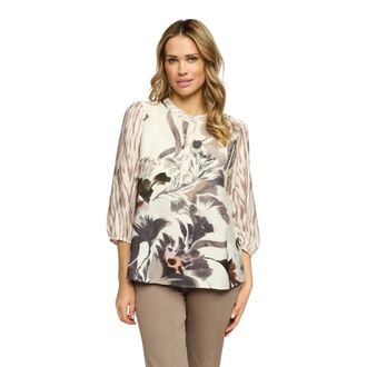 2-Biz Java Topp - female - 2-Biz - Blouses - Beige - XL - Blouses & Shirts