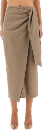 Max Mara Bingo Wrap Skirt-Donna