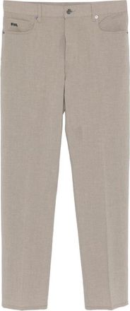 Emporio Armani Logo Broeken - Heren - Straight fit broeken - Beige - W33 - Polyester - Broeken