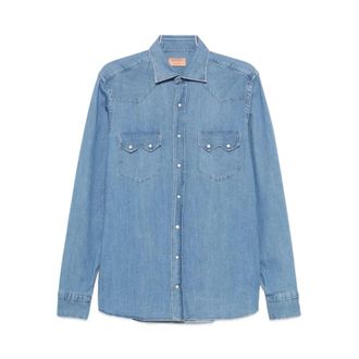 Borriello Denim Shirts, male, Blue, Size: XL Denim Shirt